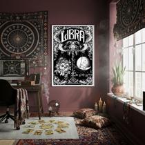 Quadro Decorativo Tarot Libra 70x50cm Mold Preta Quadro Decorativo Tarot Libra 70x50cm Mold Preta