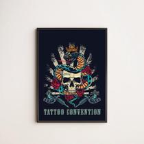 Quadro Decorativo Tatoo Convention 33X24Cm - Com Vidro