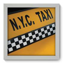 Quadro Decorativo - Taxi - 22cm x 22cm - 019qdmb
