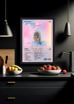 Quadro Decorativo Taylor Swift Lover (Cover) Com Vidro Tamanho:21cm x 30cm (A4)
