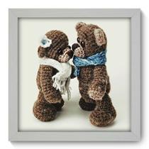 Quadro Decorativo - Teddy Bear - 22cm x 22cm - 095qdbb