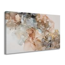 Quadro Decorativo Tela Abstrato Marmore Sala Quarto Escritório Tecido Canvas 55x90cm