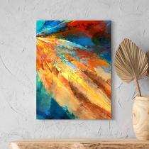 Quadro Decorativo Tela Canvas Abstrato Expressive Summer - 90x60 cm - Tendenci
