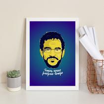 Quadro Decorativo Temos Nosso Próprio Tempo 24x18cm Quadro Decorativo Temos Nosso Próprio Tempo 24x18cm