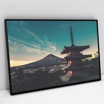 Quadro Decorativo Templo Monte Fuji em tela Canvas