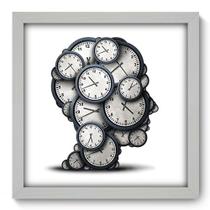 Quadro Decorativo - Tempo - 33cm x 33cm - 316qddb Quadro Decorativo - Tempo - 33cm x 33cm - 316qddb
