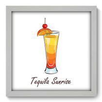 Quadro Decorativo - Tequila Sunrise - 33cm x 33cm - 380qdcb