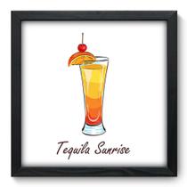 Quadro Decorativo - Tequila Sunrise - 33cm x 33cm - 380qdcp