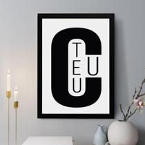 Quadro Decorativo Teu C(E)U 33X24Cm - Com Vidro