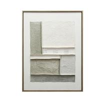 Quadro decorativo textura abstratamoldura madeira 80x60cm Quadro decorativo textura abstratamoldura madeira 80x60cm