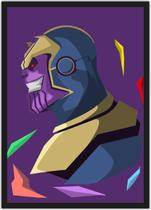 Quadro Decorativo Thanos Nerd Geek Super Heróis Decorações Com Moldura G04 Quadro Decorativo Thanos Nerd Geek Super Heróis Decorações Com Moldura G04