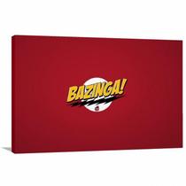 Quadro decorativo The Big Bang Theory Bazinga - Tela em Tecido Quadro decorativo The Big Bang Theory Bazinga - Tela em Tecido