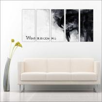 Quadro Decorativo The Game Of Thrones Mosaico Com 5 Peças GG6