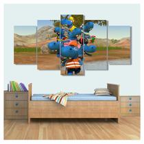 Quadro Decorativo The Happos Family 130x63 em tecido