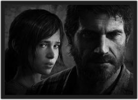 Quadro Decorativo The Last Of Us Games Jogos Geek Decorações Com Moldura G09