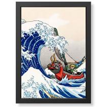 Quadro Decorativo The Legend of Zelda The Wind Waker King of Red Lions geek.frame - 7898960704198