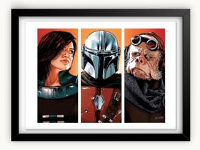 Quadro Decorativo The Mandalorian 30x42cm