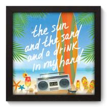 Quadro Decorativo - The Sun - 22cm x 22cm - 002qdrp