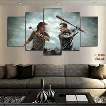 Quadro Decorativo The Walking Dead 1X 130x63 em tecido