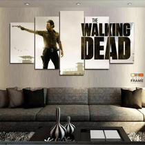 Quadro Decorativo The Walking Dead 3X 130x63 em tecido