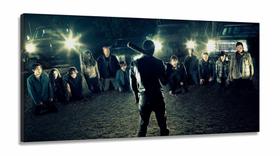 Quadro Decorativo The Walking Dead em Tecido Canvas 130x60 m01