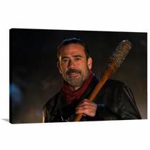 Quadro decorativo The Walking Dead Negan - Tela em Tecido