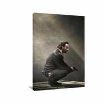 Quadro decorativo The Walking Dead Rick - Tela em Tecido Canvas