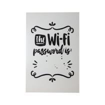 Quadro Decorativo The Wifi Password Is 30x20 Mdf Madeira Adesivada Quadro Decorativo The Wifi Password Is 30x20 Mdf Madeira Adesivada