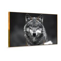 Quadro Decorativo The Wolf Lobo perfeito para quem ama momentos e a arte. Ideal para salas, quartos e escritórios.