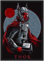 Quadro Decorativo Thor Heróis Geek Decorações Com Moldura G07