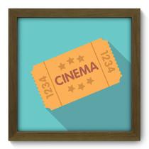 Quadro Decorativo - Ticket - 22cm x 22cm - 033qdhm