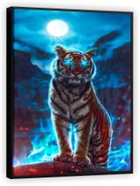 Quadro Decorativo Tigre Abstrato Animais Tela Canvas Premium Salas