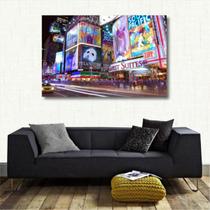 Quadro Decorativo - Times Square - Tela Em Tecido Canvas