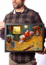 Quadro Decorativo Tio Patinhas Arte Fortuna Poster Moldurado Quadro Decorativo Tio Patinhas Arte Fortuna Poster Moldurado