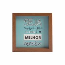 Quadro Decorativo Tipo Nicho com Fundo Papel 18X18cm NIC0012