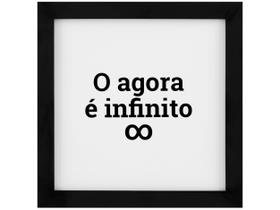 Quadro Decorativo Tipográficos Infinito 24x24cm