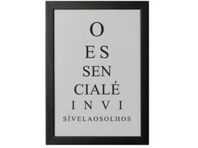 Quadro Decorativo Tipográficos O Essencial 25x35cm