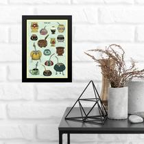 Quadro Decorativo Tipos De Cuia 33x24cm