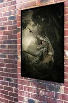 Quadro Decorativo Tiranossauro Rex Floresta - 70x50cm Quadro Decorativo Tiranossauro Rex Floresta - 70x50cm