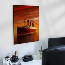 Quadro Decorativo Titanic Mdf 27x20cm