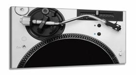 Quadro Decorativo Toca Disco em Tecido Canvas 130x60 Quadro Decorativo Toca Disco em Tecido Canvas 130x60