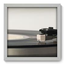 Quadro Decorativo - Toca Discos - 33cm x 33cm - 015qnvbb