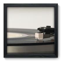 Quadro Decorativo - Toca Discos - 33cm x 33cm - 015qnvbp