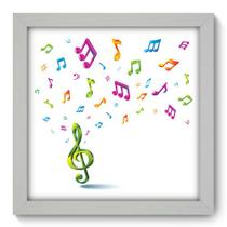 Quadro Decorativo - Tocando - 22cm x 22cm - 029qdgb