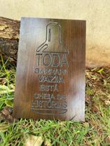 Quadro Decorativo - "Toda garrafa vazia" MDF 20x30cm Quadro Decorativo - "Toda garrafa vazia" MDF 20x30cm