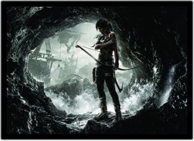 Quadro Decorativo Tomb Raider Games Jogos Com Moldura 01