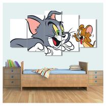 Quadro Decorativo Ton e Jerry x 130x63 em tecido
