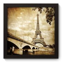 Quadro Decorativo - Torre Eiffel - 22cm x 22cm - 016qnmap