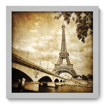 Quadro Decorativo - Torre Eiffel - 33cm x 33cm - 012qdmb