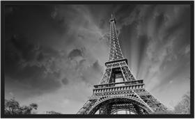 Quadro Decorativo Torre Eiffel Moldura Gg 100x60cm - Vital Quadros Do Brasil